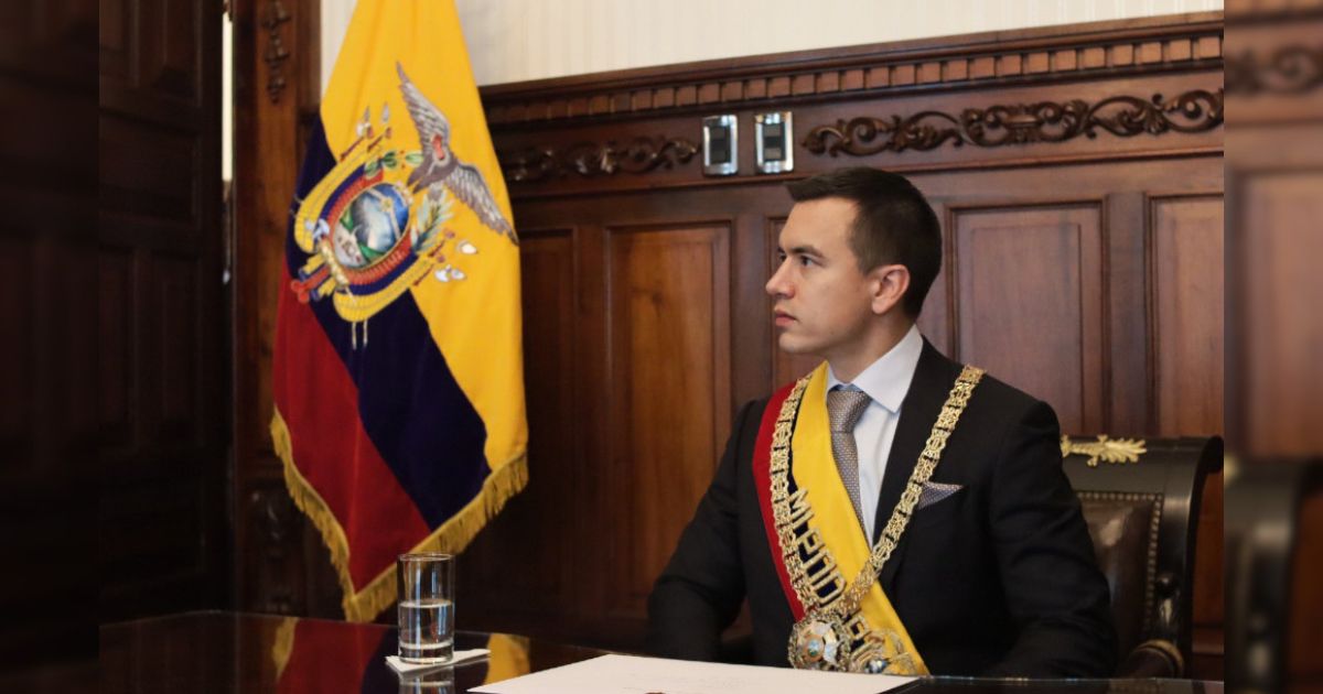 Presidente de Ecuador, Daniel Noboa, asume y pide unidad y renovación en su primer discurso